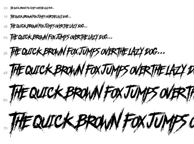 Another America font waterfall